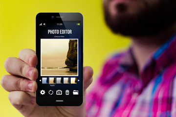 Hipster blog smartphone