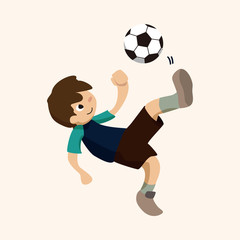 Fototapeta na wymiar Sport soccer player theme elements vector,eps