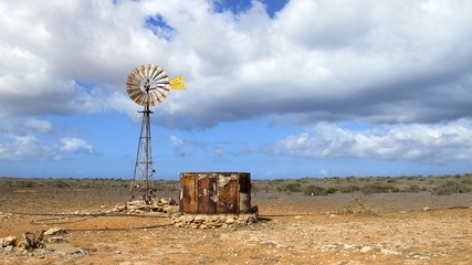 wind wheel at Gnaraloo Station, West Australia