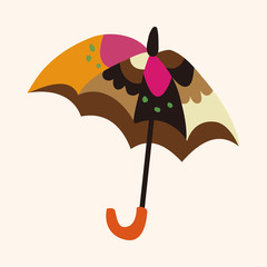 Umbrella theme elemets vector,eps