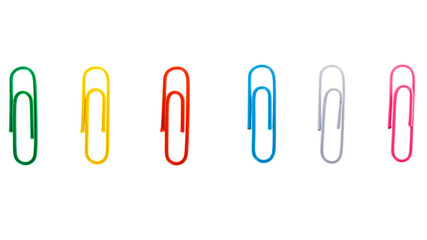 multicolored paper clips