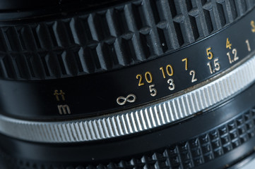 lens of film camera