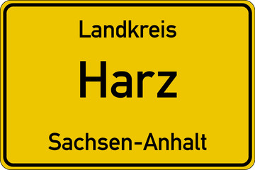 Fototapeta premium Landkreis Harz in Sachsen-Anhalt