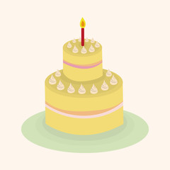 decorating cake elements vector,eps