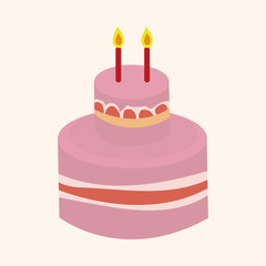 decorating cake elements vector,eps