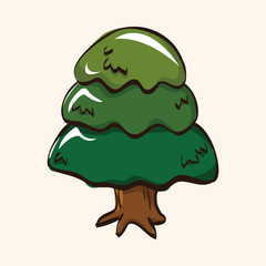 tree theme elements vector,eps