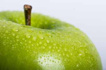 green apple closeup macro