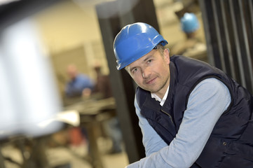 Portrait of supervisor in industrial factory