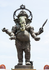 big image of Ganesha statue in standing action in thailand