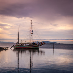 Bateau sur l'étang de Thau