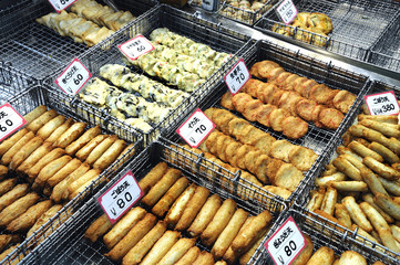 Various Japanese snacks