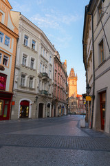 Fototapeta na wymiar street in old town, Prague
