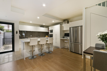 modern gourmet kitchen interior