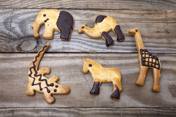 Cookies shaped like animals