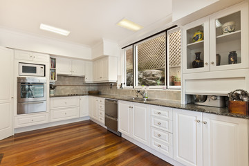 Fototapeta na wymiar modern gourmet kitchen interior