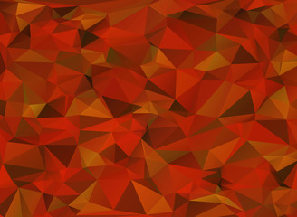 polygonal pattern in red and brown tones