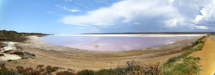 Pink Lake near Cervantes, Western Australia