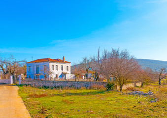 Fototapeta na wymiar landscapes around the Peleta village in southern Greece