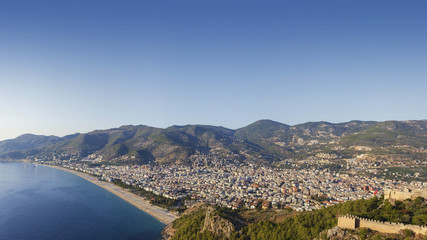 Naklejka premium Alanya. Turkey. View of the city from fortress