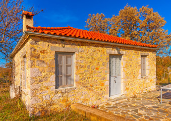 beautiful old house in Peleta village in southern Greece