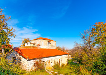 beautiful old house in Peleta village in southern Greece