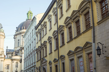 Obraz premium Lviv. Old town street