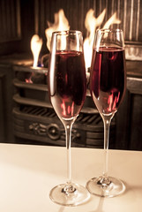 champagne glasses
