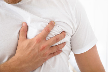 Man Suffering From Chest Pain