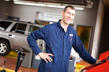 Mechanic: Standing By Diagnostic Computer