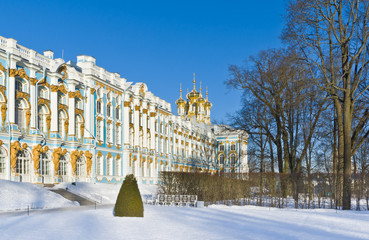 The Great  Palace of Tsarskoye Selo. Pushkin, Russia