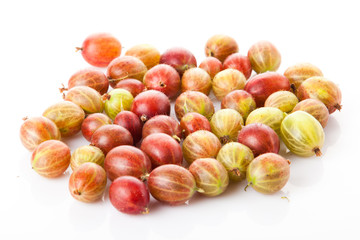 gooseberries isolated on white