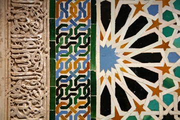 azulejos alhambra granada 2323-f15 - obrazy, fototapety, plakaty