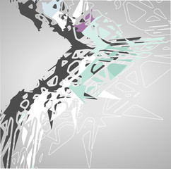 Futuristic background, geometric illustration.