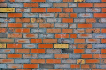Naklejka premium Modern wall in brick-pattern style