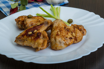 Roasted chicken wings