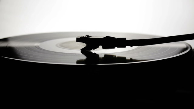 Retro turntable and vinyl record