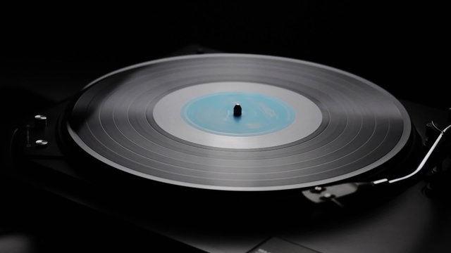 Retro turntable and vinyl record