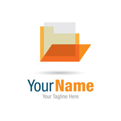 File folder documents graphic design logo icon