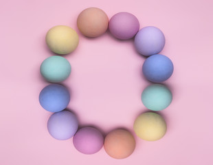 Colorful Easter eggs ring