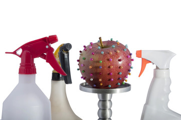 Pesticidas sobre la fruta