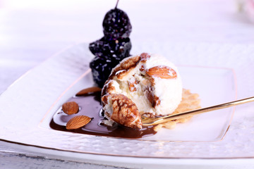 Dessert with prunes