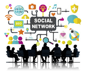 Social Media Social Networking Connection Global Concept