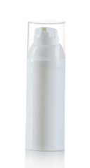 Cosmetic bottle isolated on white