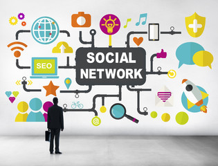 Social Media Social Networking Connection Global Concept