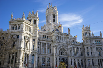 Fototapeta na wymiar Town Hall of Madrid, Spain