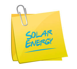 solar energy memo post illustration design