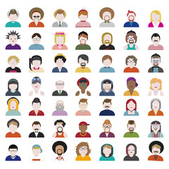 People Diversity Portrait Design Characters Avatar Vector