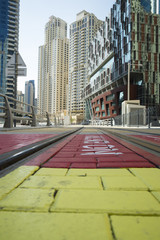Obraz premium Dubai railway line