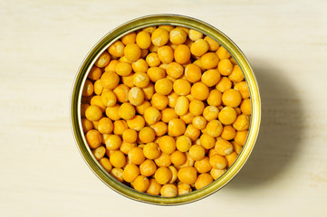 Canned peas