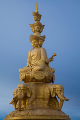 Mount emei samantabhadra bodhisattva statue .